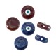 Perle Ronde en Céramique avec œil Maléfique et Émail 18 mm/7 mm (Ø 2.2 mm)