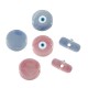 Cuenta Redonda de Cerámica con ojo Malvado y Esmalte 18 Mm/7 mm (Ø 2,2 mm)