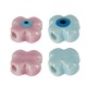 Enameled Ceramic Cross Eye 12mm Ø3mm