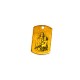 Brass Charm Tag Engraved Jesus-Madonna 15x25mm Ø2.4mm
