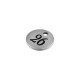 Brass Lucky Charm Round "26" 8mm (Ø1.4mm)