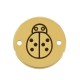 Connecteur rond en Laiton avec Coccinelle 15 mm Ø1.4 mm