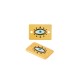 Enameled Brass Connector Tag with Evil Eye 15x10mm
