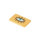Enameled Brass Connector Tag with Evil Eye 15x10mm
