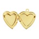 Brass Charm Heart Openable with Evil Eye 19mm