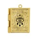 Brass Talisman Rectangular Openable with Evil Eye 18x22mm