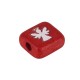 Ceramic Square Bead Flat with Angel 10mm/3mm Ø2.2mm