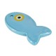 Pendentif en Céramique Poisson Œil Maléfique 29 x 60 mm Ø 3 mm