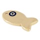 Pendentif en Céramique Poisson Œil Maléfique 29 x 60 mm Ø 3 mm