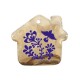 Ceramic Pendant House with Flowers Bird 51x46mm Ø3.5mm