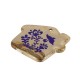 Ciondolo in Ceramica Casa con Fiori e Uccellino 51X46Mm Ø3.5Mm