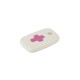 Ceramic Charm Tag with Cross 15x24mm Ø3mm