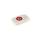 Ceramic Charm Tag with Evil Eye 15x24mm Ø3mm