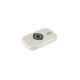 Ceramic Charm Tag with Evil Eye 15x24mm Ø3mm