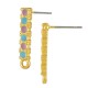 Barretta e Cerchio per Orecchini in Zama Smaltata 5X19 mm