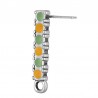 Argent 999° plaqué antique/ menthe/ moutarde