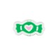 Acrylic Bead Candy with Heart 26x14mm Ø3.5mm
