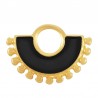 24K Gold Plated/ Black