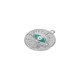 Ciondolo Rotondo in Ottone Smaltato con Occhio Malvagio 20 mm