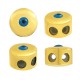 Enameled Brass Clasp with Rubber 6mm/9mm Ø1.8mm
