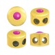 Chiusura in Metallo Ottone Caucciù Smaltata 6mm/9mm (Ø1.8mm)