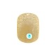 Enameled Brass Pendant Tag with Evil Eye 20x27mm