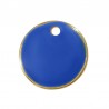 Plaqué or 24 carats/ Bleu fluo