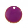 Plaqué or 24 carats/violet fluo