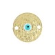 Connecteur rond en Laiton Émaillé avec œil Maléfique 16 mm