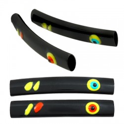 Tubo de Metal Latón Curvado Esmaltado con Ojo 6x35mm