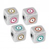 Argent 999° plaqué antique/multicolore