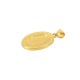 Breloque Ovale en Laiton Émaillé avec Vierge Marie 15 x 22 mm