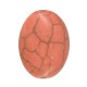 Perla Ovale in Howlite Smaltata con Occhio Malvagio 13X18 mm Ø1.5 mm