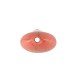 Enameled Howlite Bead Oval with Evil Eye 13x18mm Ø1.5mm