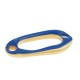 Connecteur en Zamak Émaillé Ovale Irrégulier 12 x 24 mm Ø 2.2 mm