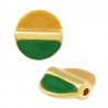 Placcato oro 24 carati/ Verde/ Ocra