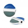Placcato argento antico 999°/ Blu cobalto/ Grigio