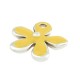 Colgante de Metal Zamak Flor Esmaltado 13mm