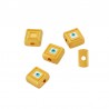 Placcato oro 24 carati/ Bianco/ Turchese howlite/ Nero