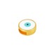 Enameled Zamak Slider Round with Evil Eye 14mm Ø10.5x2.7mm