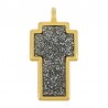 24K Gold Plated/ Glitter Black