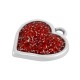 Charm cœur en Zamak Émaillé 15 x 16 mm