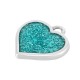 Colgante de Metal Zamak Corazón con Esmalte 15x16mm