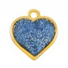 Placcato oro 24K/ Blu glitterato