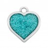 Placcato argento antico 999°/ Glitter turchese
