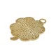 Pendentif en Zamak Émaillé Trèfle à Quatre Feuilles 35 x 31 mm