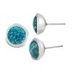 Boucle D'Oreille Ronde en Zamak Émaillé 11.5 mm