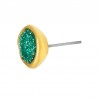 Placcato oro 24 carati / Verde glitterato