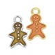 Breloque en Zamak Émaillé « Gingerbread Boy » 11 x 19 mm