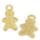 Colgante de Metal Zamak Pan de jengibre Niño con Esmalte 11x19mm